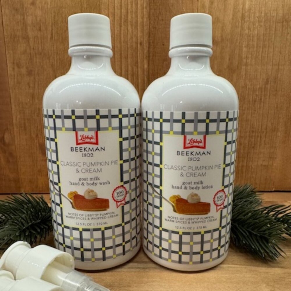 Beekman 1802 Hand & Body Wash & Lotion - Classic Pumpkin Pie & Cream